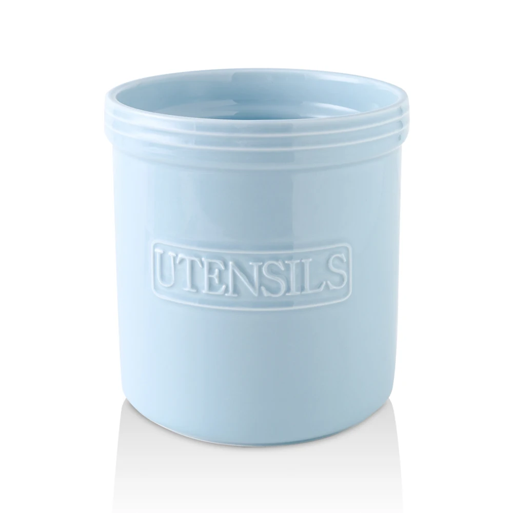 RTS High Quality Ceramics Kitchen Utensil Storage Crock Holder Collection Tool Holder