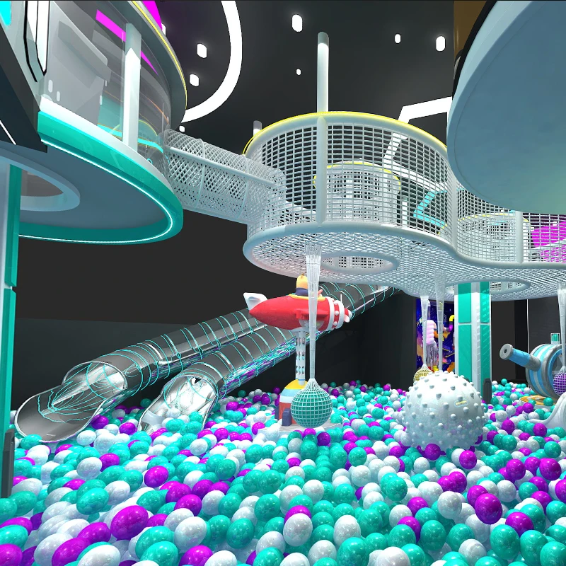 Commercial Minimalist Shade Sandy Slide Molding Playground Plastic House Pool Ball Grande