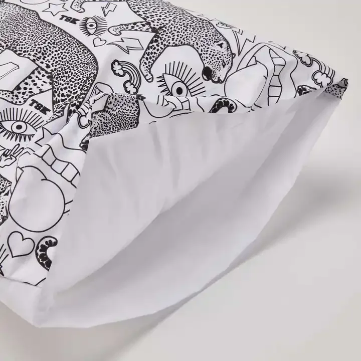 Decorative Microfiber Pillow Case Customized Printing Pillow Cover for Bed & Couch