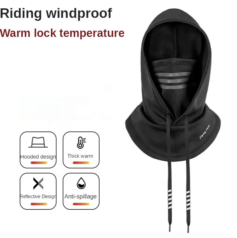 IRONDONKEY Winter Warm Full Face Balaclava Windproof Bicycle Riding Universal Winter Muffler Ski Mask Face Protection Mask Hood