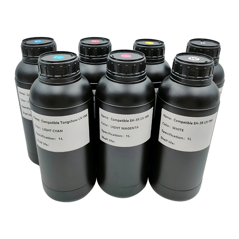 CCK Flexible 1L Hard LED Curable Refill Uv Printing Ink Compatible For Konica KM512 1024 1024 i 1024A for Seiko 1020 508