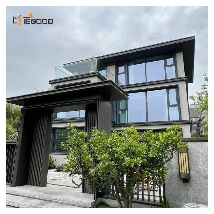 High Performance Thermal Break Aluminum DVH Triple Glass Inside Swing Windows For Villa Project