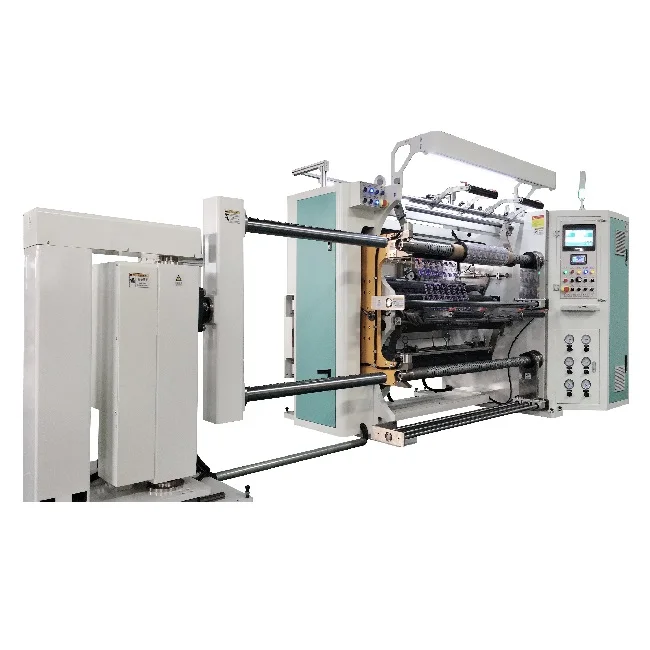 Stock available New Generation Customized PVC/BOPP/OPS/OPP Printed Film Slitting Rewinding Machine With Auto Unloading Frame