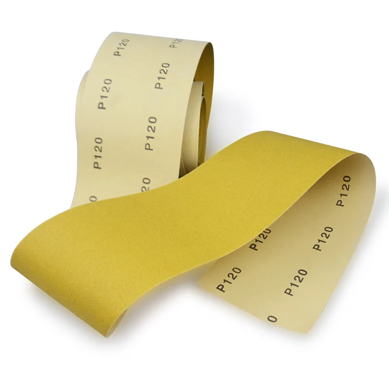 
Aluminum Oxide Self-Adhesive Sandpaper In Rolls Yellow For Machine Polishing 