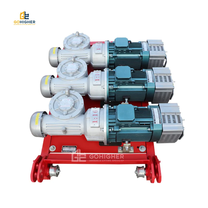 Gjj Sc200/200 строительный пассажирский лифт редукторный двигатель с редуктором подъемник Червячная Шестерня тремя приводами