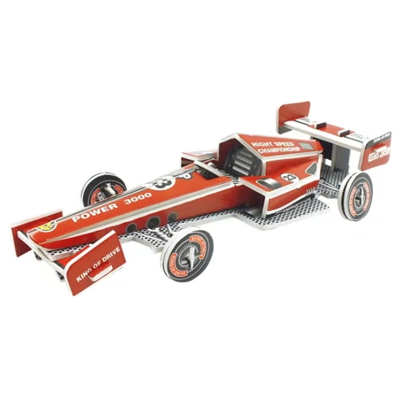Accept OEM & ODM Racing Car DIY 3D Paper Puzzles For Kids Promotional Gifts