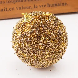 8CM foam Christmas ball  Santa party decoration color coated balls unique designed plastic baubles wholesale OEM DIY suppliers