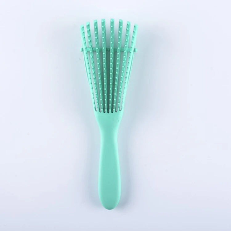 LUXE anti knot wholesale hair stylish brush plastic spare ribs comb wet hair brush customized hairdressing brush to smooth hair