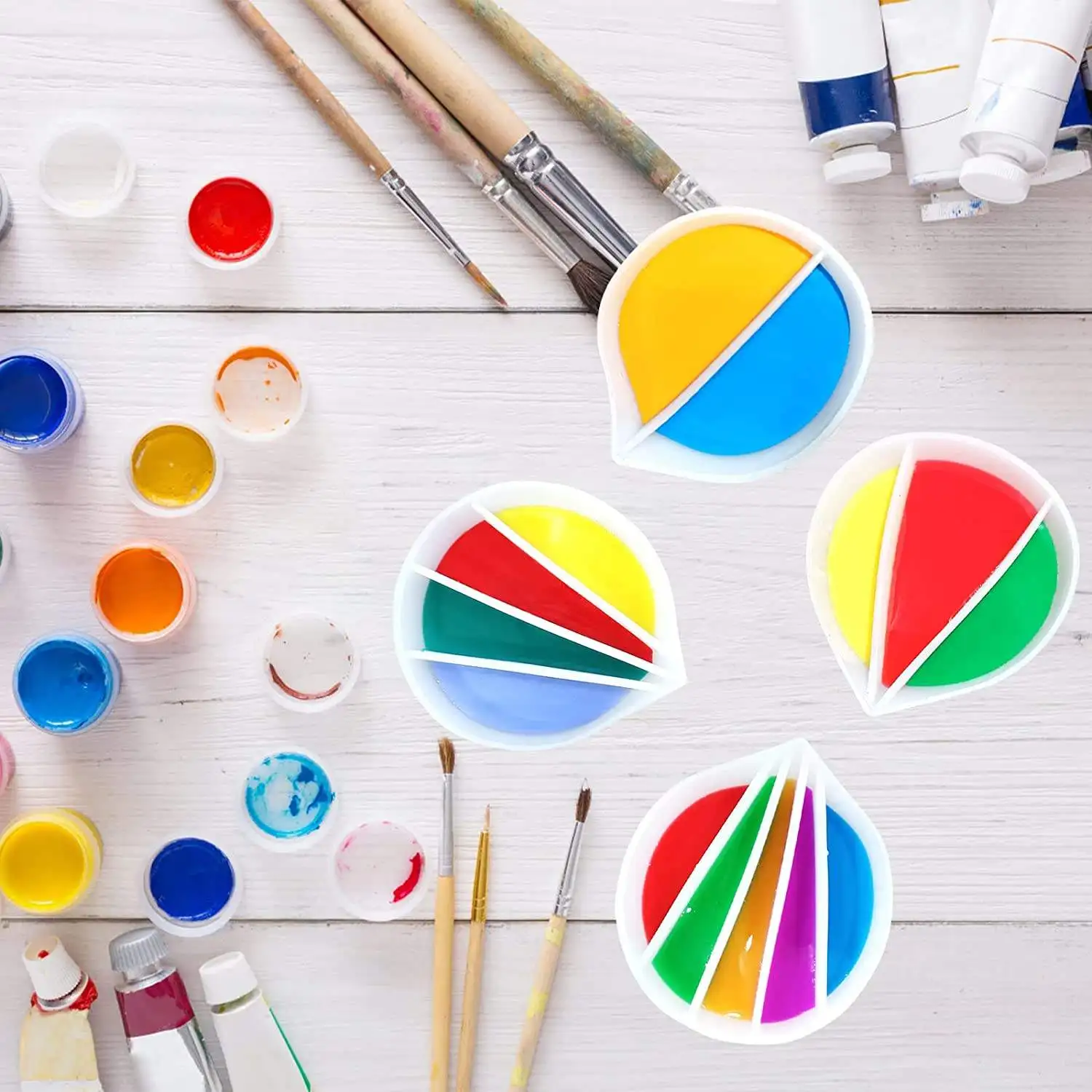 Clear Silicone Epoxy Resin Mixing Cups Distribution Measuring Cup DIY Epoxy Resin Tools for Jewelry Making Hobby Craft