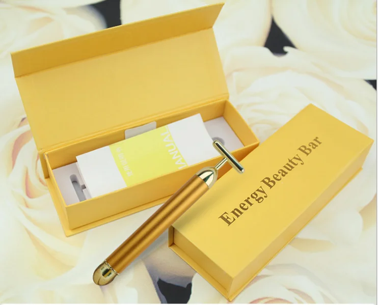 Beauty Stick Beauty Bar Luxury Paper Packaging Art Paper Rigid Box with Hot Stamping logo Grey Paper Beauty instrument flip Box