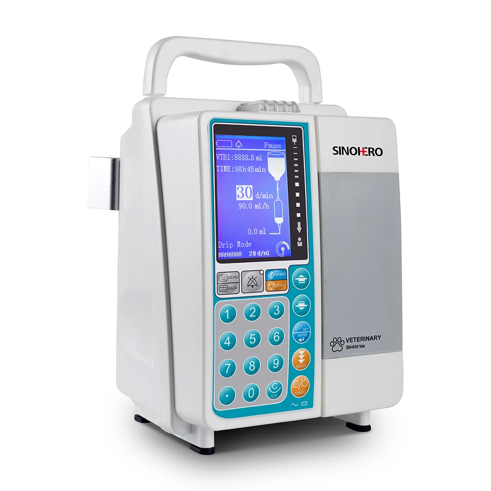 High quality 3.5' LCD Veterinary infusion pump syringe pump infusion SH-610 Vet Portable Volumetric Infusion Pump