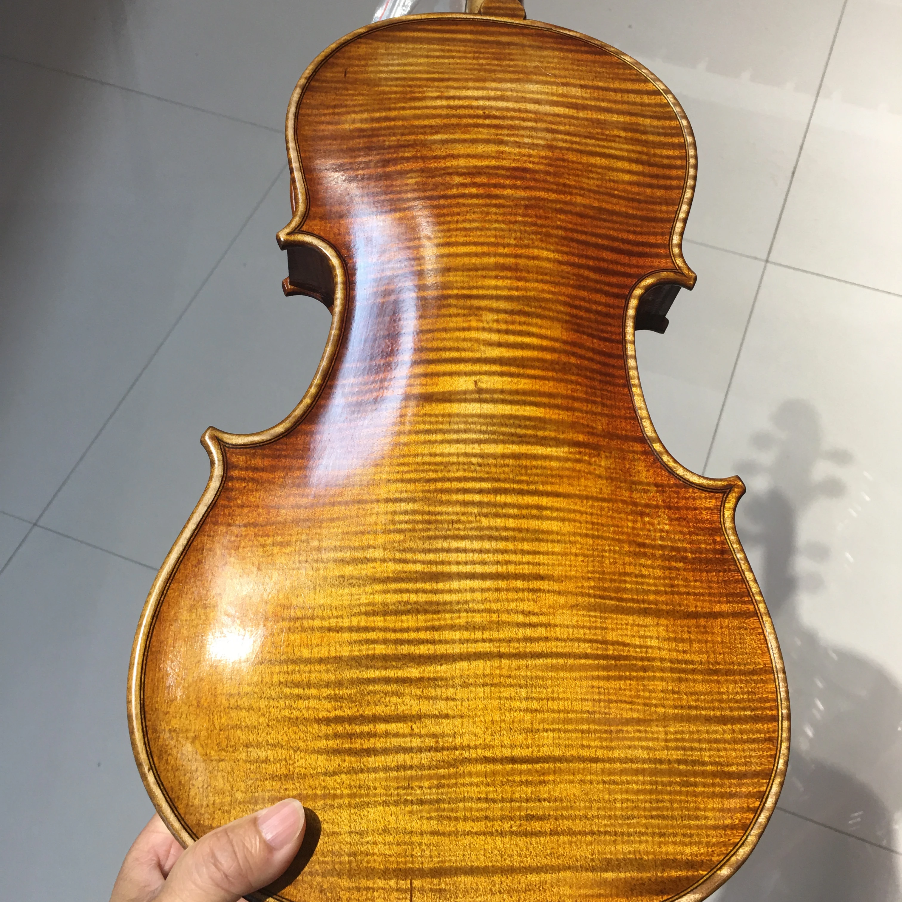 Горячая распродажа популярное качество скрипка ручной работы с приятным пламенем