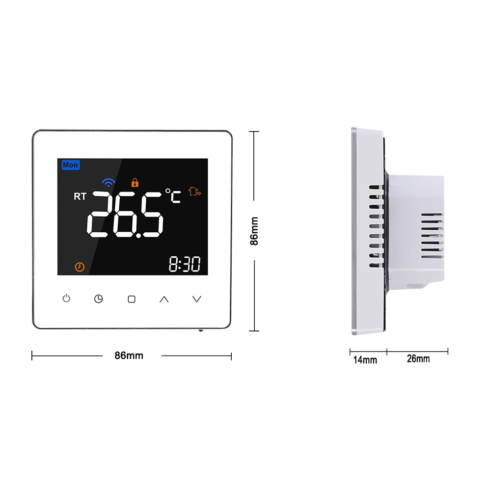 Floor Water Gas Boiler Heating Smart Life Temperature Controller Digital Programmable WIFI Thermostat For Floor Heating