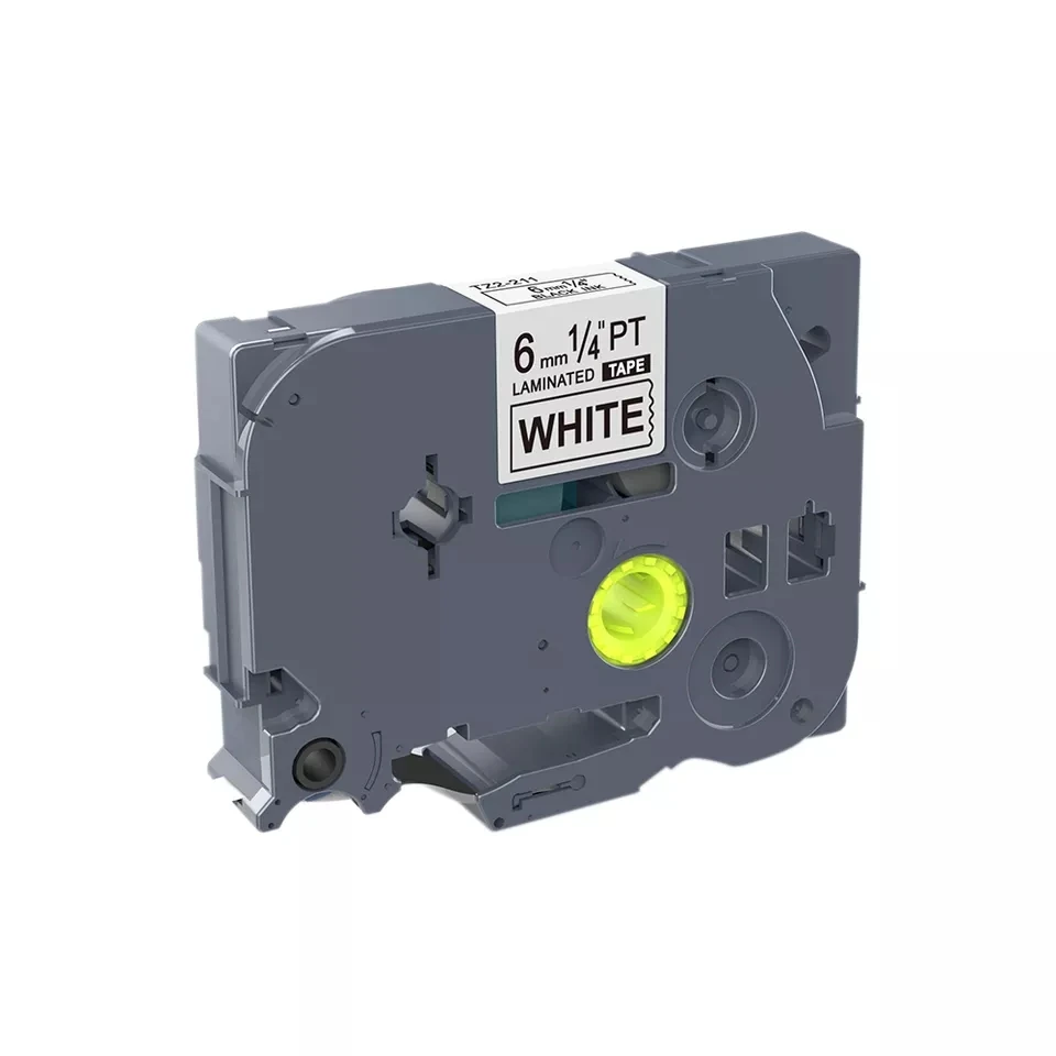 Горячая продажа 6 мм черный на белом фоне Совместимость tz запечатанных лент для tz-211 tze-211 tze 211