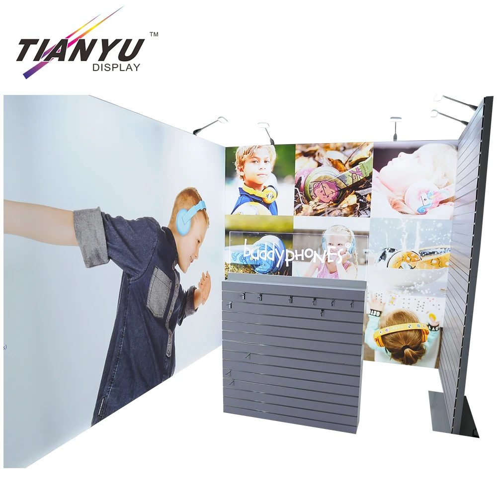 Tianyu Custom Portable Fair Booth Exhibition Trade Show Pop up Display Wall and Stand Lighted for