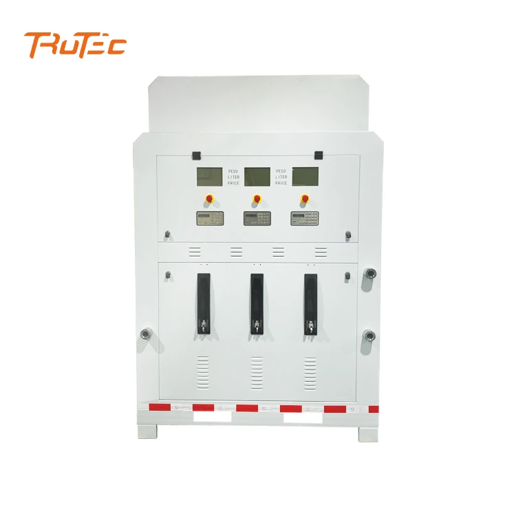 2000L Single Nozzle Mobile Tank Hand Shake Pump Mini Fuel Dispenser Oil Container Solar Panel Portable Petrol Station