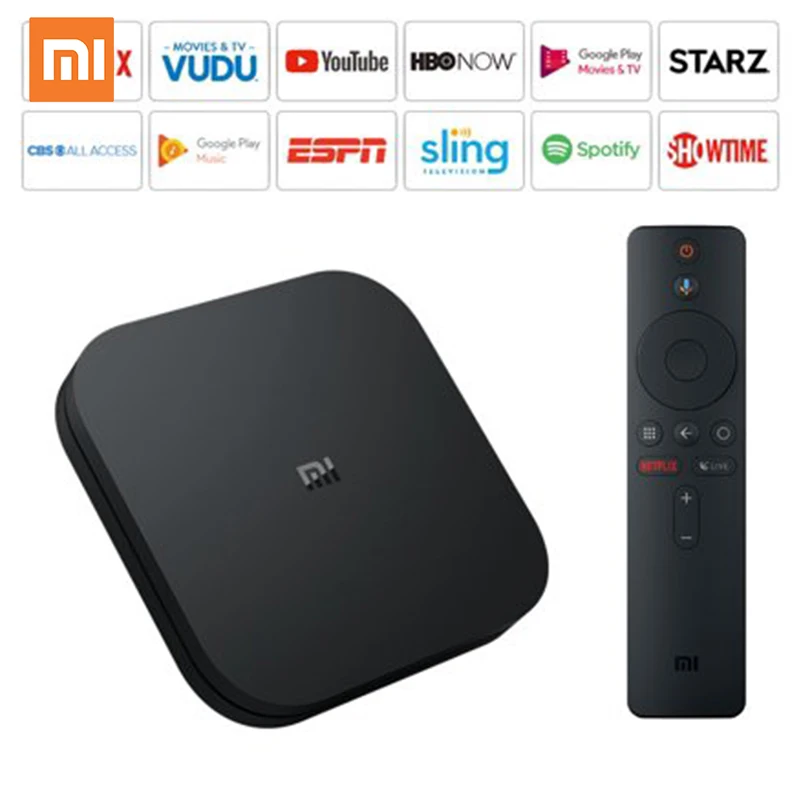 
Global Version Xiaomi MI BOX S Android TV 8.1 4K Ultra Set top Box Xiaomi Box S 