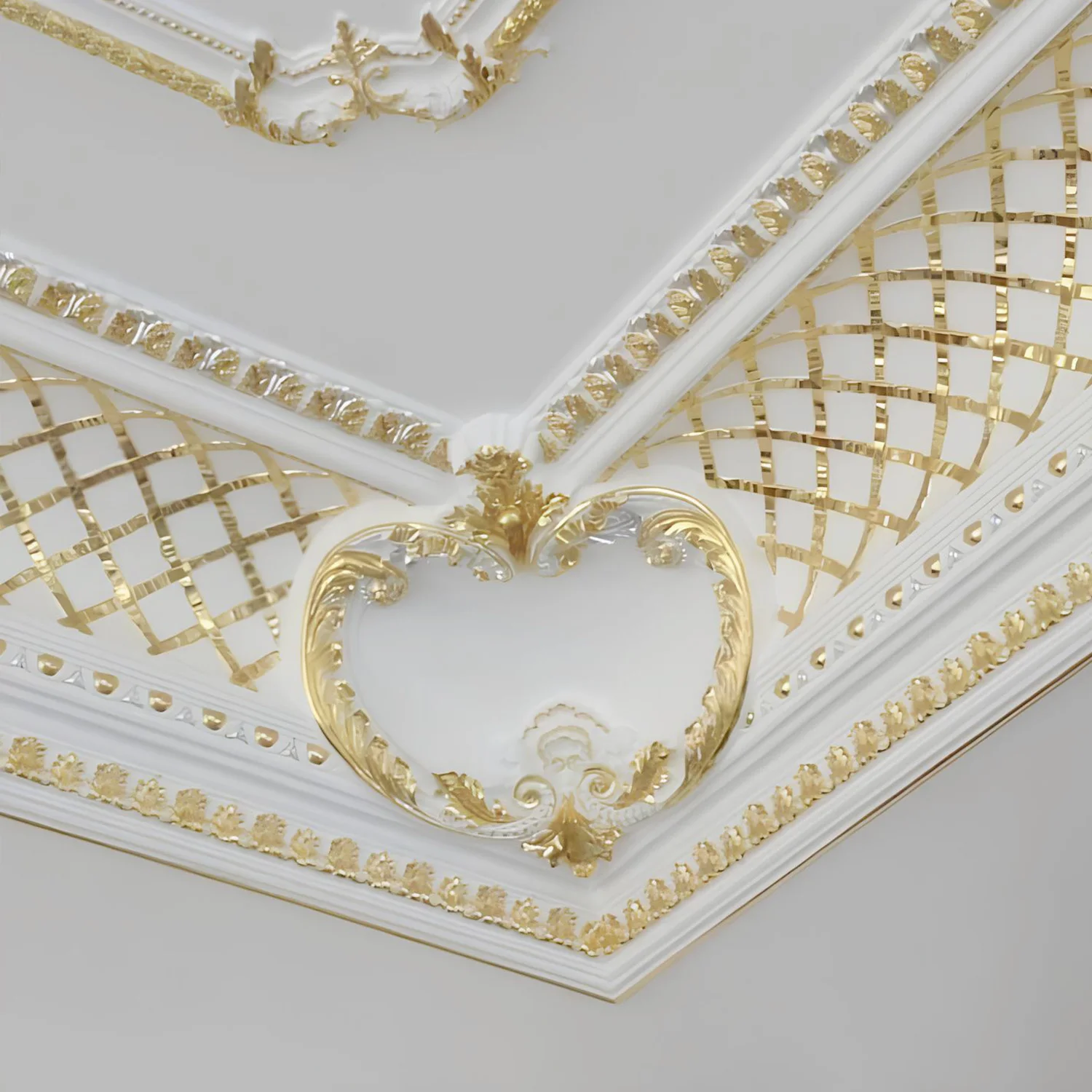 Auuan Manufacturer PU Cornice Ceiling Framing Decorative Coving Molding for Interior Ceiling Decoration