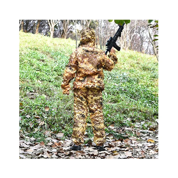 Woodland jungle military army sniper camouflage clothes ghillie suit