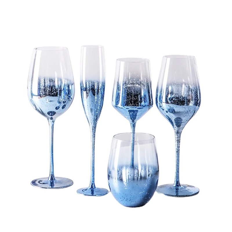 Красочные ионные Покрытия Подарок Акция оптовая продажа бокалы для вина и шампанского бессвинцовые хрустальные бокалы бордовые бокалы