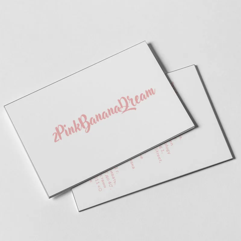 Wholesale custom logo postcard bulk thank you luxury card printed business card