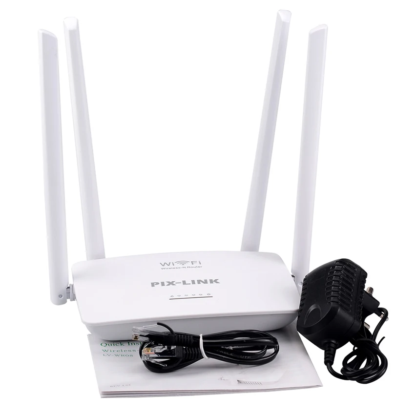 PIX-LINK Wifi Router 300Mbps Wireless Antenna Router Home Network WiFi Router Adapter Long Range Extender For Mobile Phone