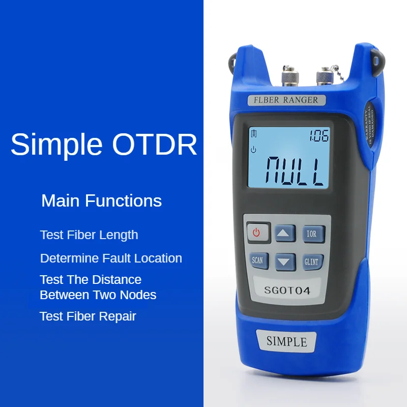 Handheld Mini Otdr 60KM Ftth Field Test And Maintenance optical fiber tester VFL 10mw GUANGYAN SGOT04 OTDR