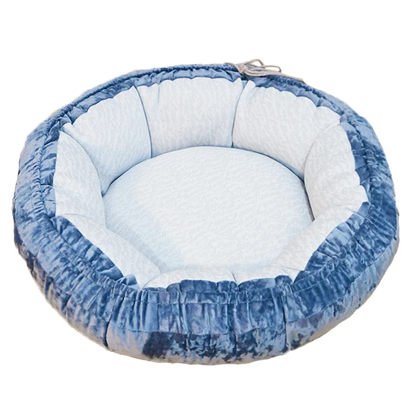 Factory pop-up direct sales high quality corduroy cooling fabric 3D PP cotton dual-purpose cool cat bed