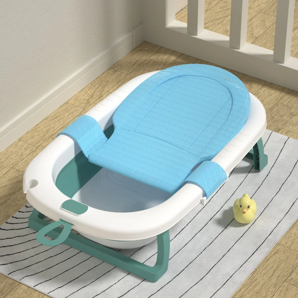 Cute Portable Small Size Shower Bathroom Soft Foldable Bathing Plastic Baby Bath Tub Set Child Children Bathtub