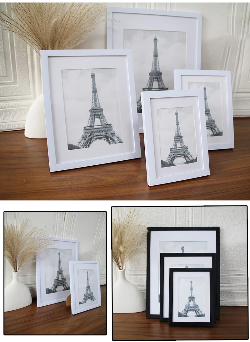 4X6 5X7 A4 Europe Style Black Decorative Wall Black Picture Frames Photo Frame