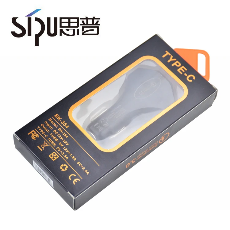 
SIPU in stock fast charging type c 2 usb port 30 car charger 