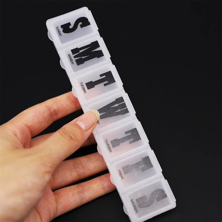 Wholesale Plastic Portable Pill Box 7 Da Weekly Organiser