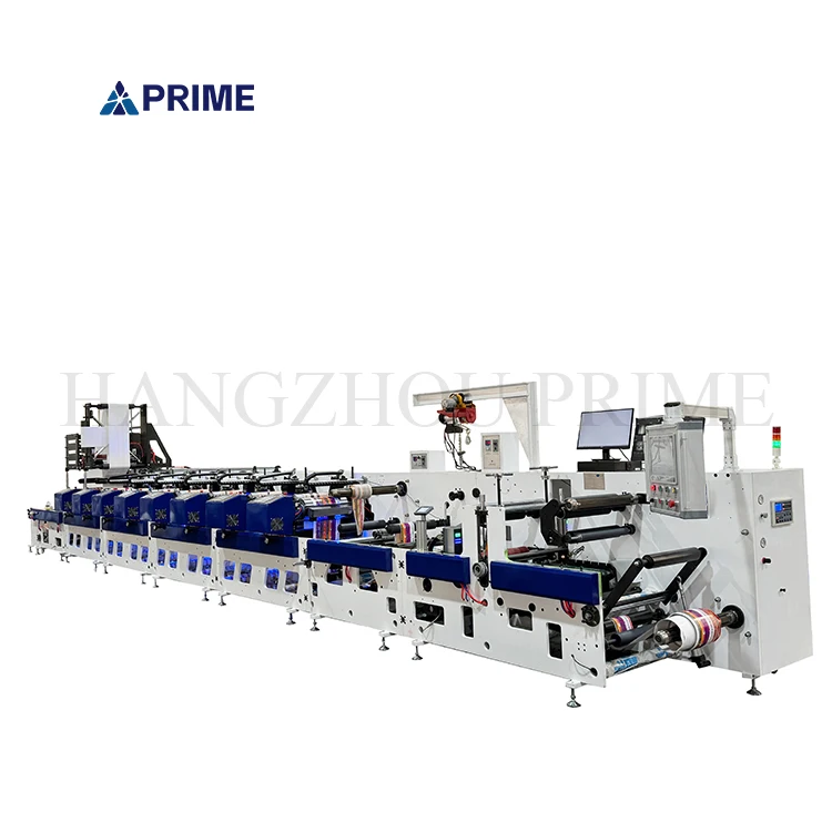 Best price 6 8 color high speed semi-auto adhesive label inline printing machine