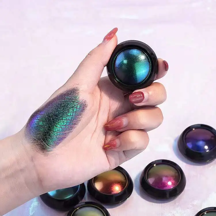 Polychromatic Refraction Chameleon Pigment High Quality Multichrome Eye Shadow Holographic Shimmer Vegan Cruelty Free Eyeshadow