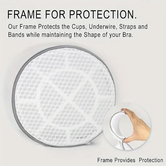 Durable Honeycomb Mesh Laundry Bags For Bra, Delicate Bra Washing Bag