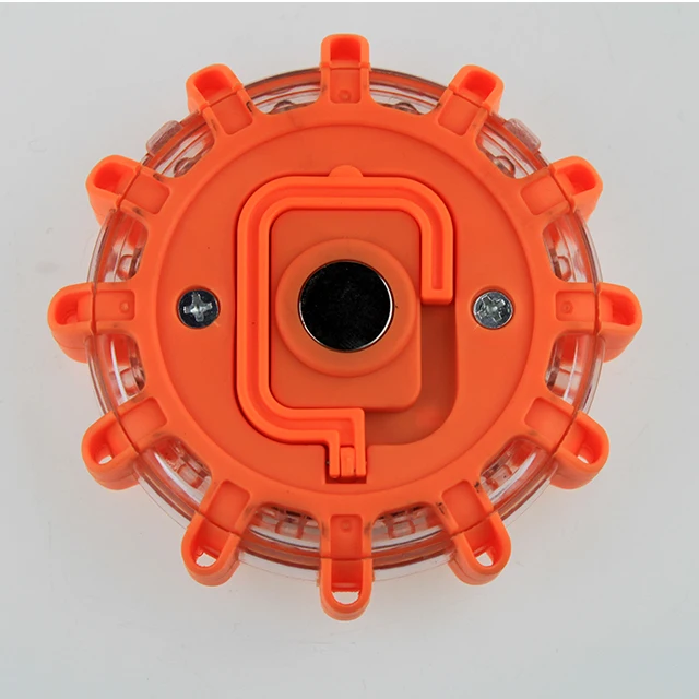 Rechargeable LED Road Flare with Magnetic Base - Electronic Safety Warning Light for Emergency Roadside and Traffic Control