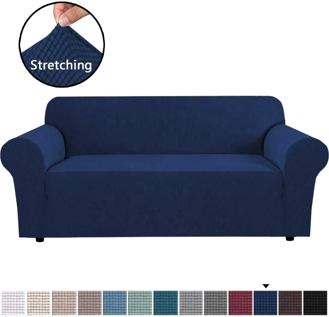 Amazon top seller design couch covers slipcover 1/2/3/4 seater plain waterproof sofa cover for dining room