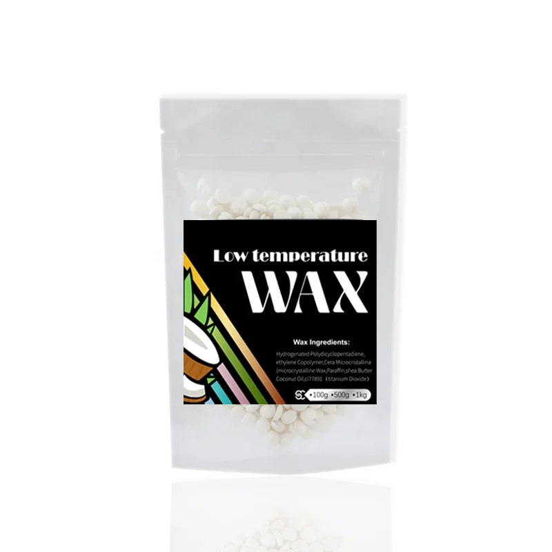 100g White Painless Rosin-free Depilatory Wax for Sensitive Skin Hair Removal Hard Wax Beans