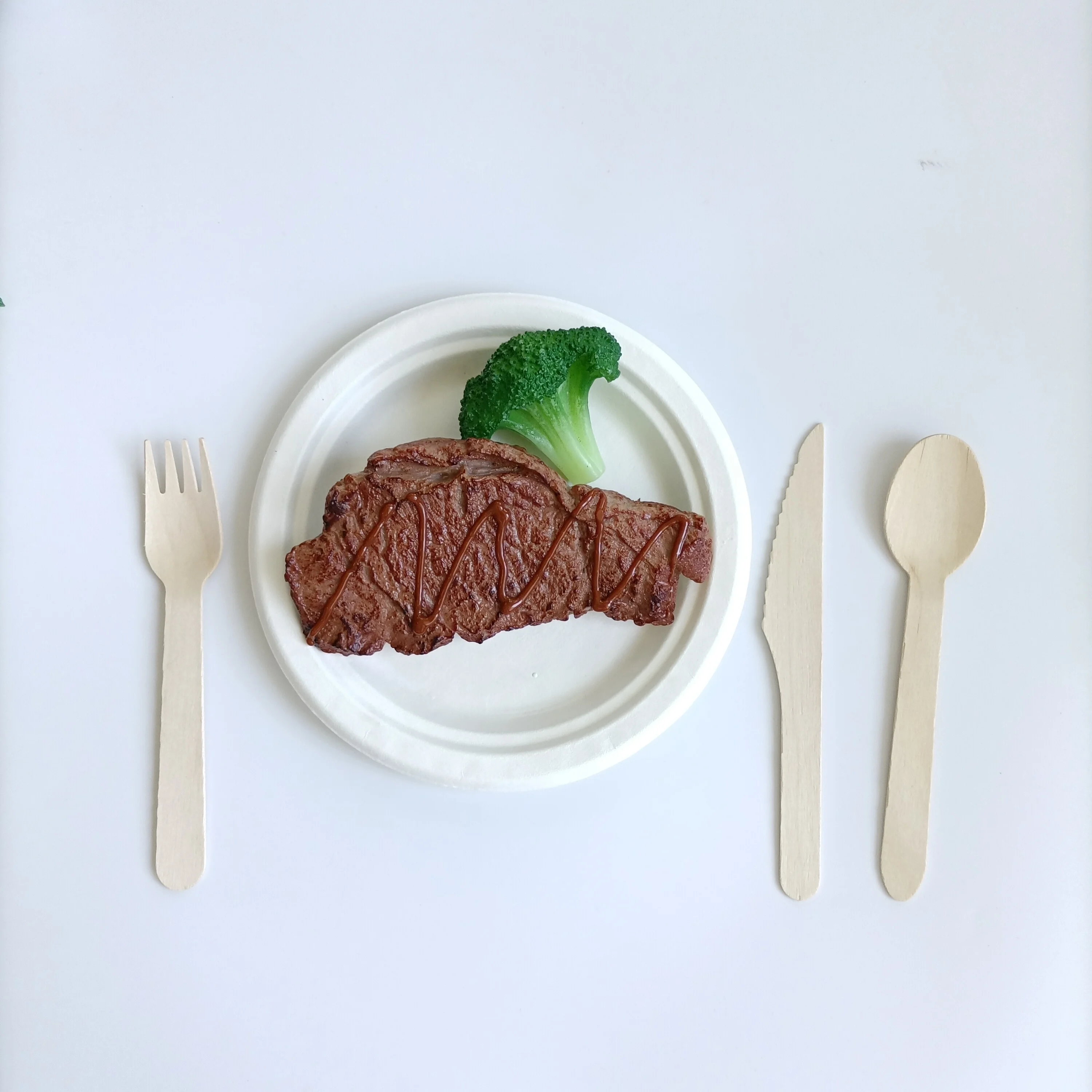 Disposable Wooden knife for Spoons Disposal Ice Cream Disposable Knife Fork and Spoon Cutlery