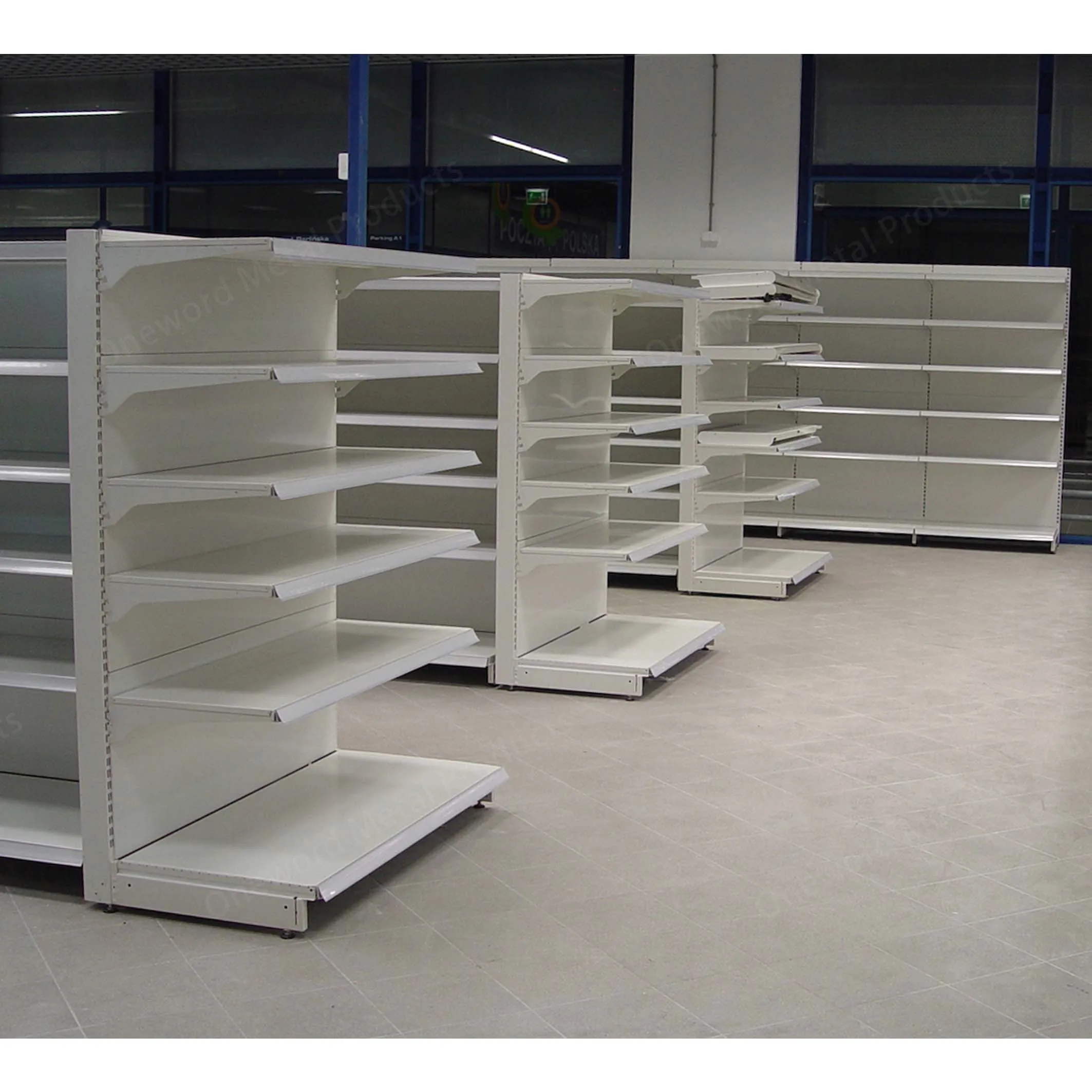 Manufacturer Metal Retail Shelf Display Supermarket Gondola Shelving Rack Shelves For Retail Store Price