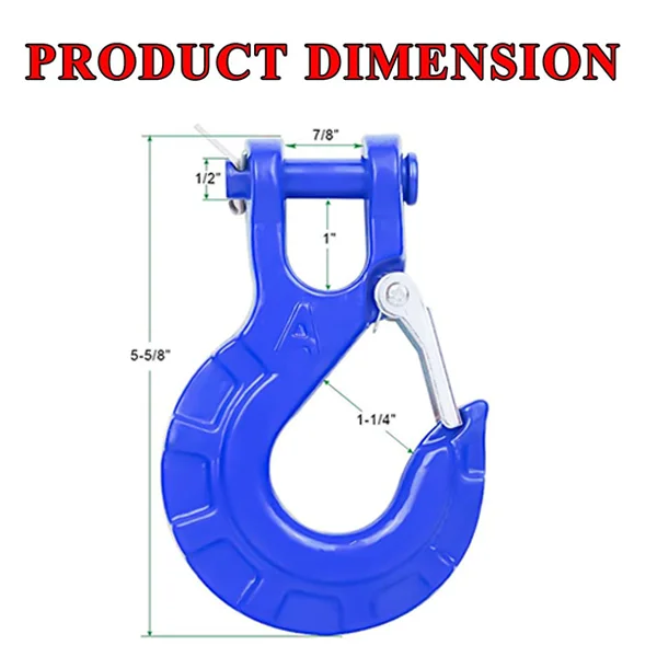 Heavy Industry Tractor Tug Winch Lines  Blue 12-Strand Synthetic ATV/UTV Winch Rope and hook