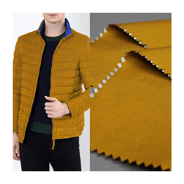 Nylon Bubble Plaid 20D Water Vapour Permeability Coated Silver Lamination 3K/3K Waterproof/Breathable Windbreaker Fabric