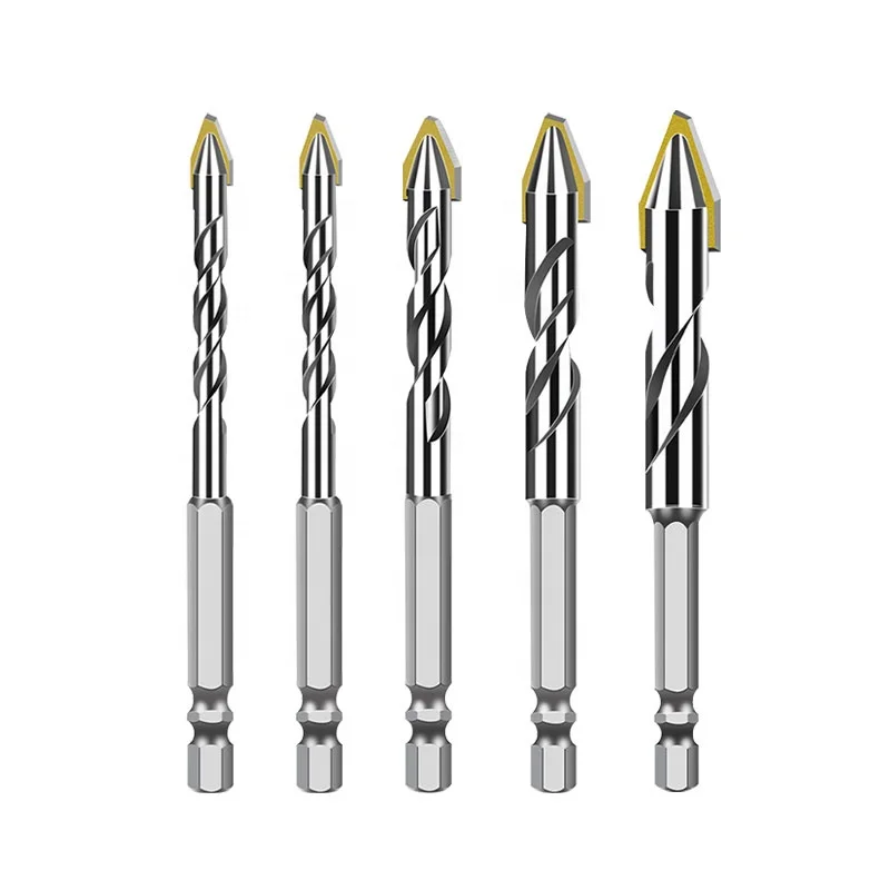 crooked eccentric drill bits ceramic tiles glass concrete dry drilling for Red brick Woodworking cement steel