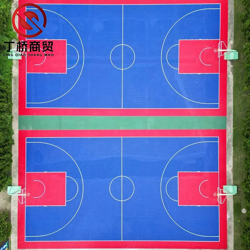 Professional Modified Pp Elastic Outdoor Sports Polypropylene Interlocking Basketball Court Tile Backyard Floor Tile