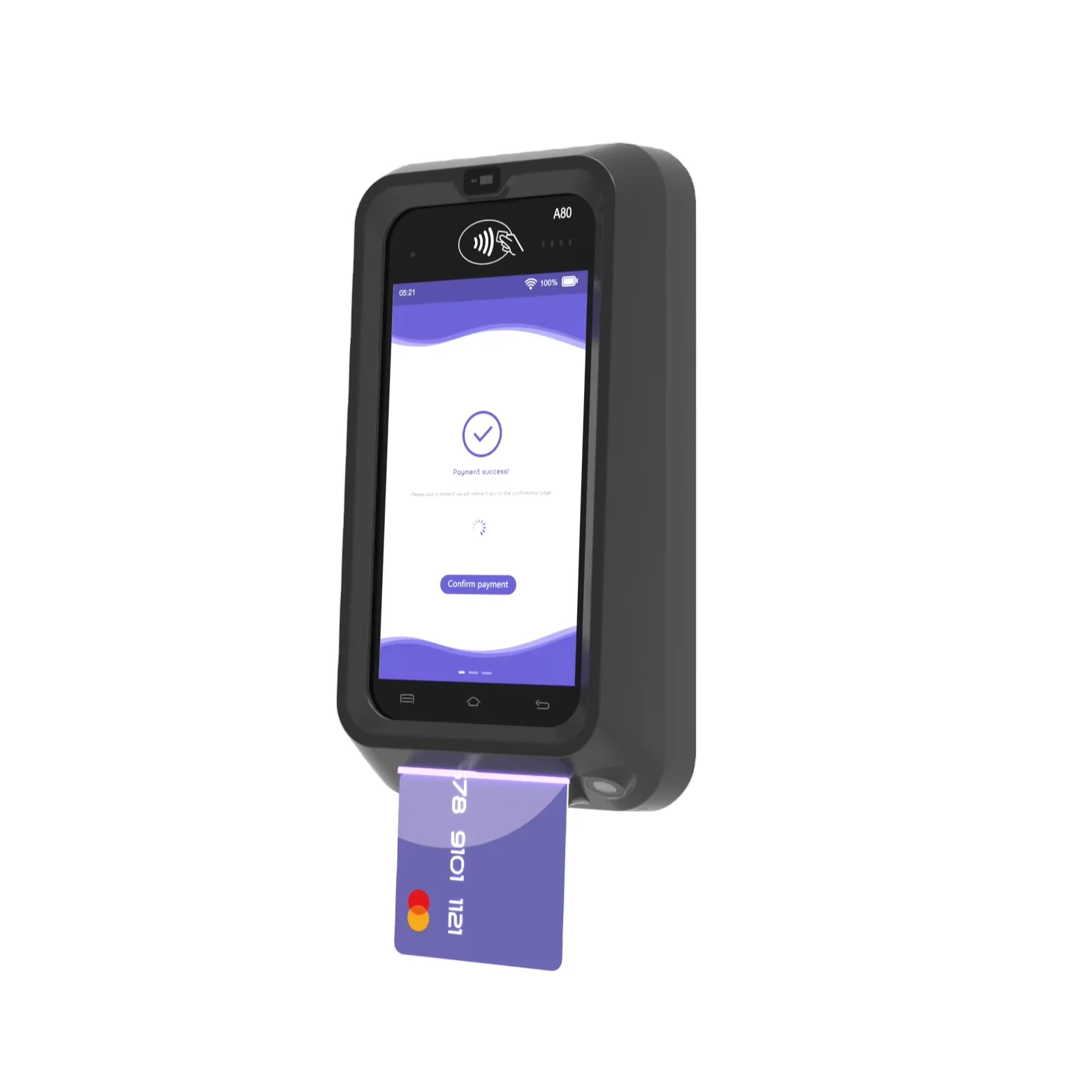 Android 10 Unattended Payment POS Terminal Weather-resistant Materials for Outdoor Utilization
