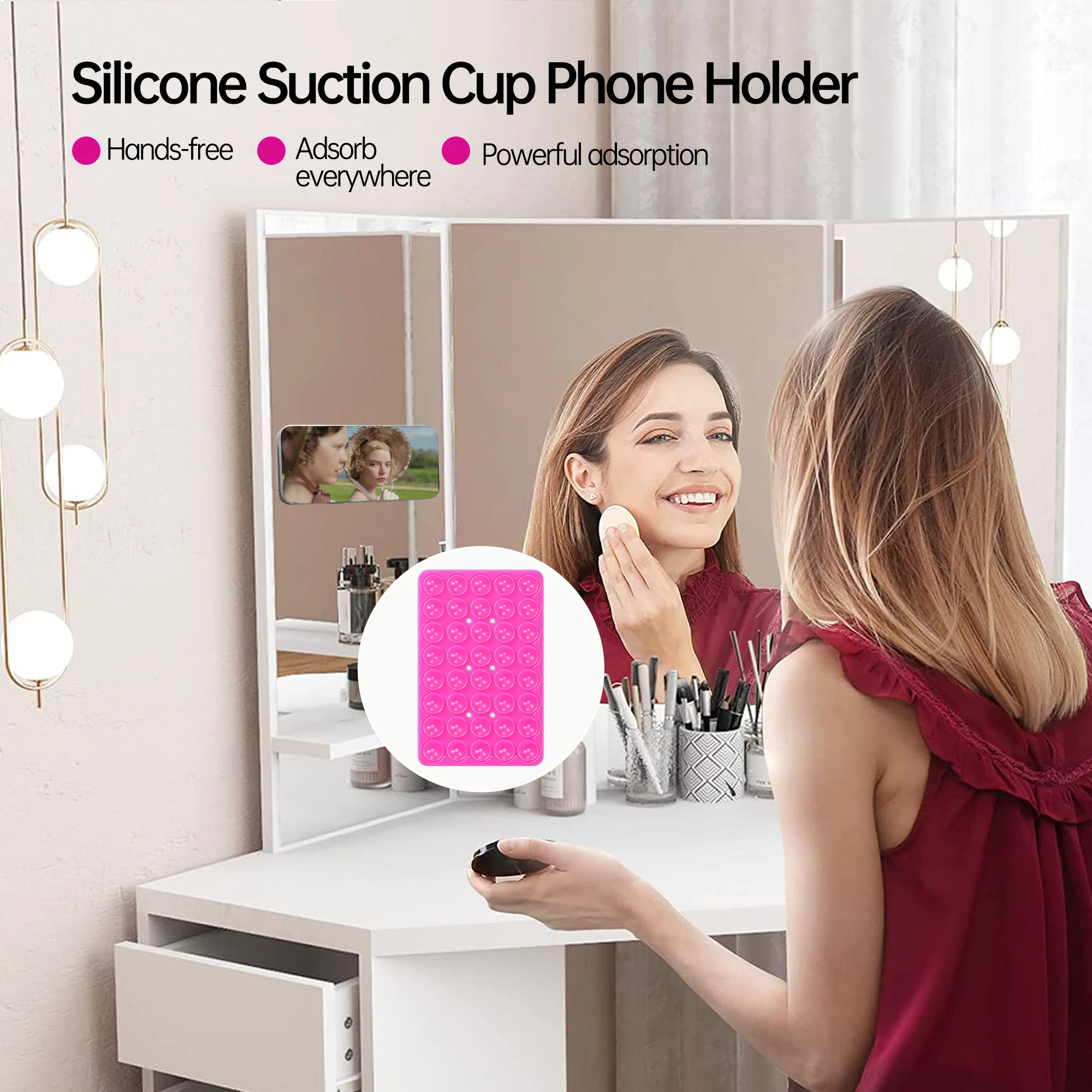 Mobile Phone Silicone Suction Cup Flat Suction Cup Universal Charger Suction Pad Fixed Pad