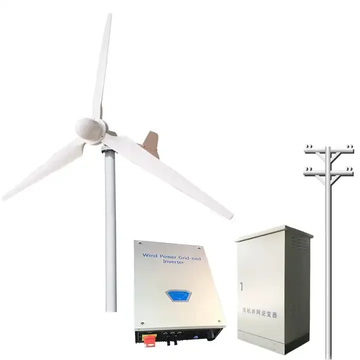 on grid 380V 10KW  system kit Tail wing yaw 10KW MPPT Wind Turbine direct permanent magnet generator for factory ,farm,park use