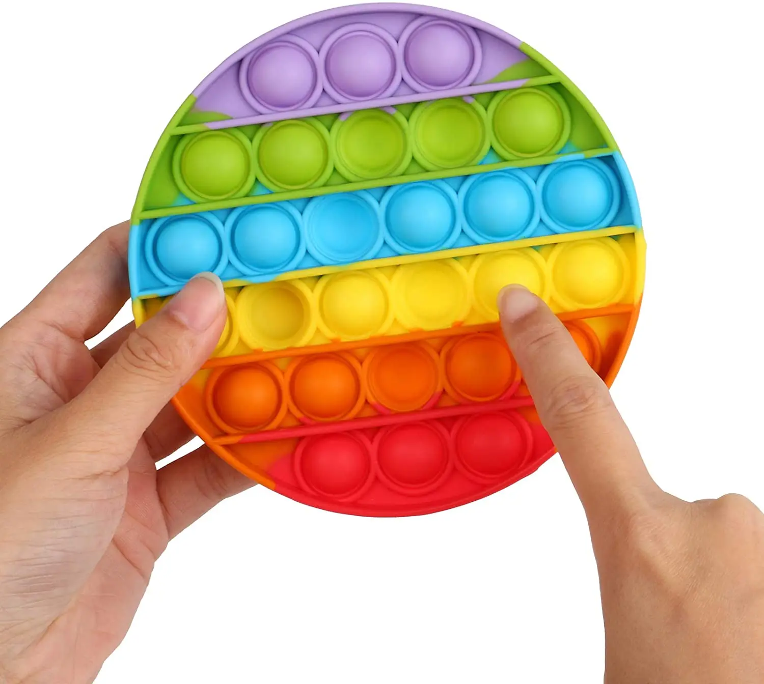 
Factory Cheap Educational Silicone pop game Fidget toy Pop It ASTM Certificated Unicorn Rainbow colors in Stock Wholesale 