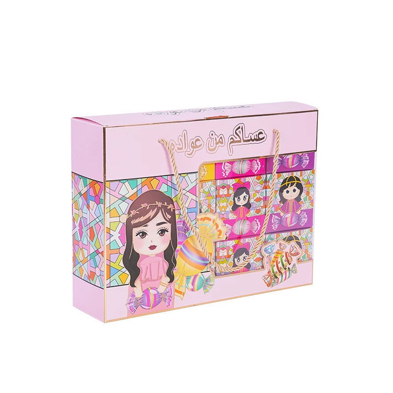 Manufacturers supply kraft paper food folding paper box, Ramadan holiday party candy gift sushi paper box TH-A-034