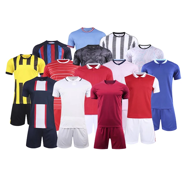 Wholesale Football Sportswear Uniform 2022 2023 new season club team soccer wear jersey shirts cheap